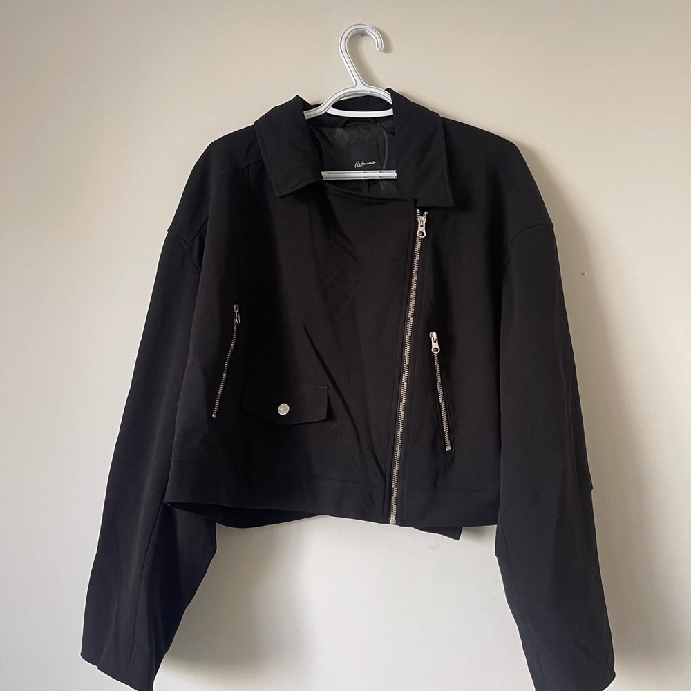 Reitmans Black Bomber Jacket